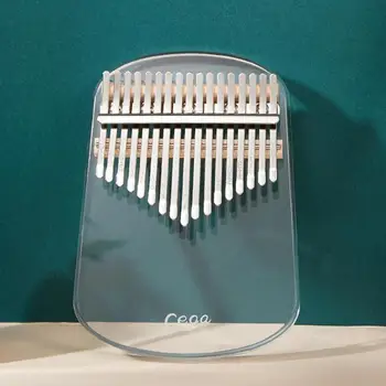 

17 Keys Clear Kalimba Portable Thumb Piano Acrylic Mbira Keyboard Finger Musical Instruments