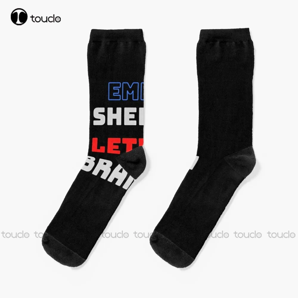 

Biden Empty Shelves Let'S Go Brandon Brandon Socks Tall Socks For Women Personalized Custom Unisex Adult Teen Youth Socks Gift