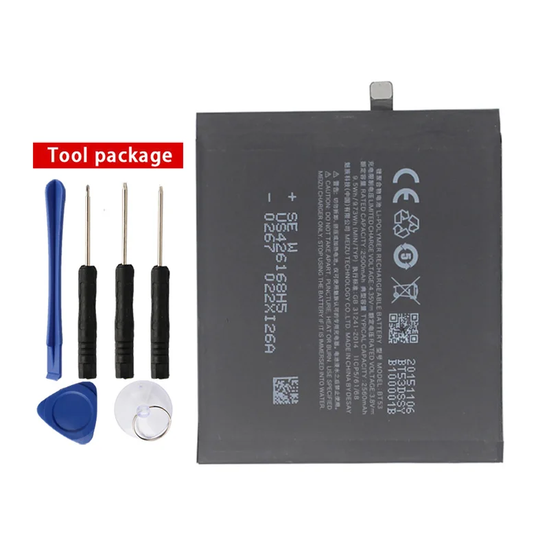 Original High Quality BT53 Battery For Meizu PRO6 MX6Pro M570C 2560mAh | Мобильные телефоны и аксессуары