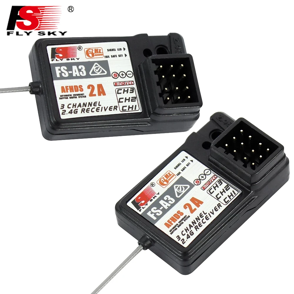 

10PCS Flysky FS-A3 3channel receiver compatible for FS-GT2E/FS-GT2F/FS-GT2G