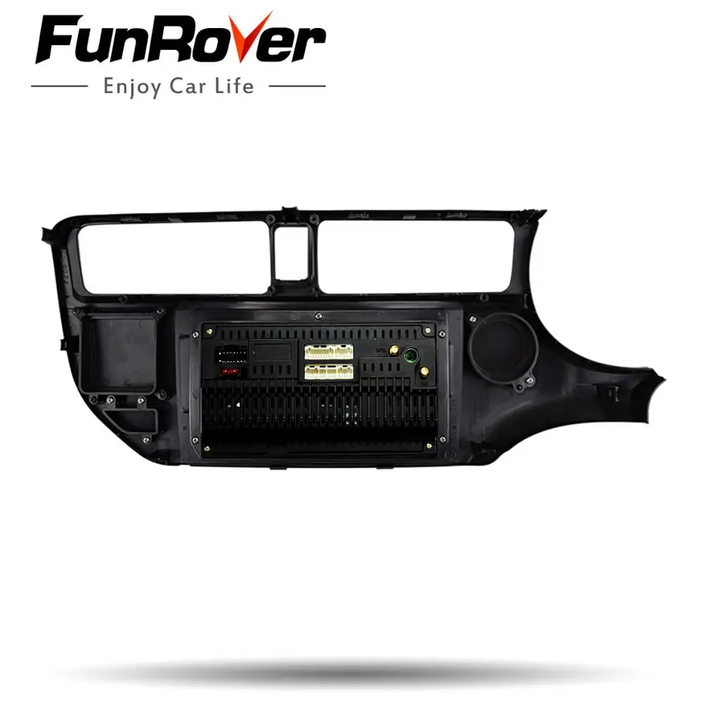 Funrover 2.5D+ ips Android 9,0 четырехъядерный автомобильный Радио Мультимедиа Видео плеер навигация gps для Kia RIO 2011- Автомобильный dvd стерео FM