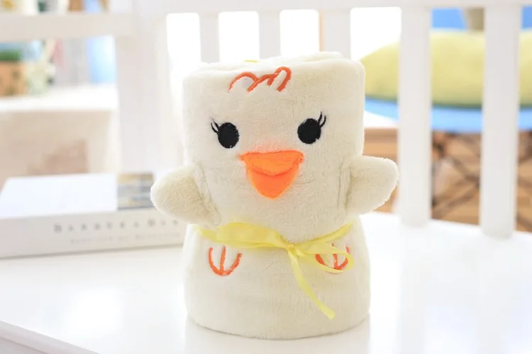 [Sale] Cartoon Small Pillow Blanket Cute Animal Blanket-Processing Washing Label Recruit Agents