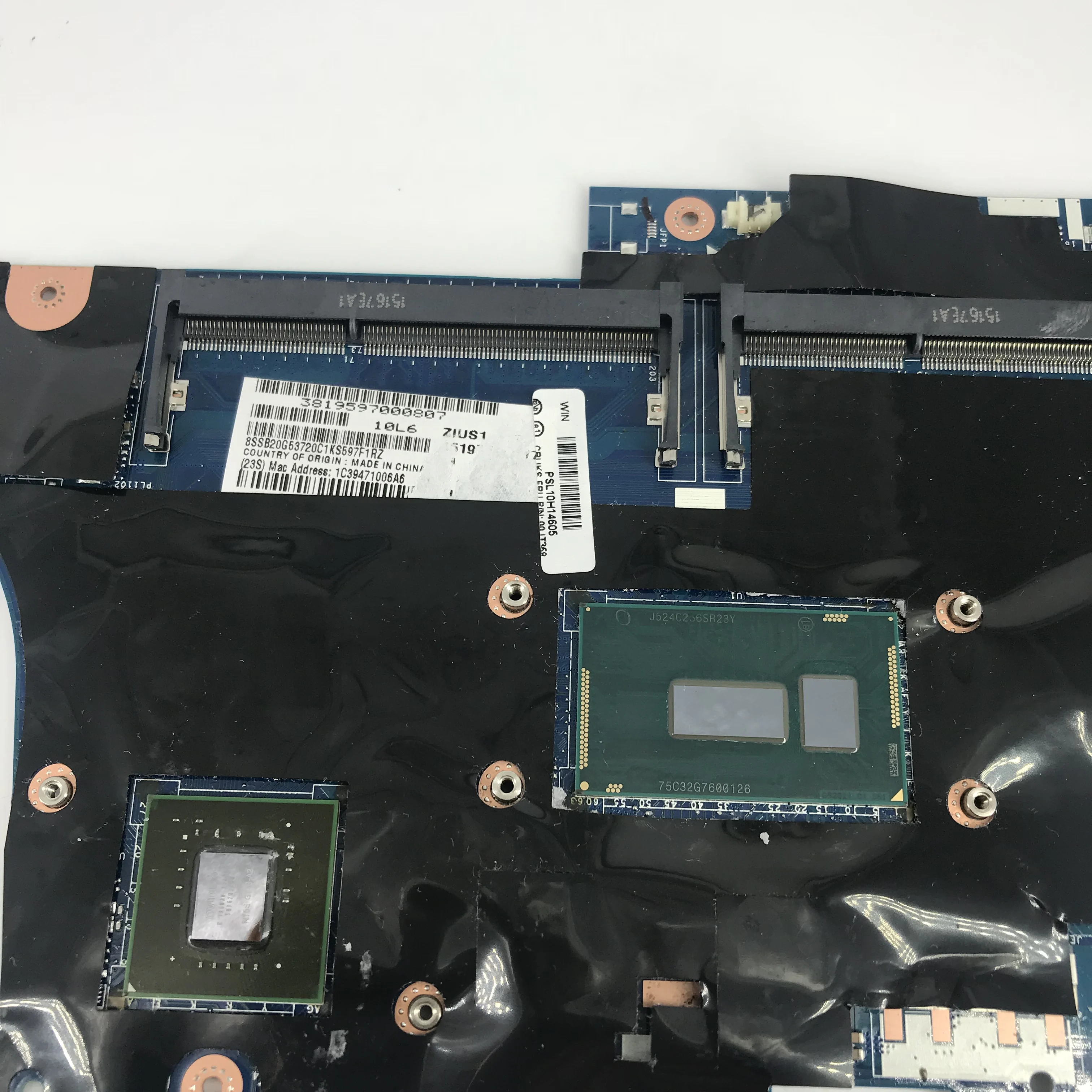  Laptop motherboard For Lenovo YOGA S5 15 Core I5-5200U Mainboard ZIUS1 LA-B591P 00JT358