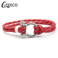 CUTEECO кемпинговая веревка Paracord походная тактическая выживания плетеное оборудование для кемпинга спасательный Зонт веревка плетеные браслеты пряжка