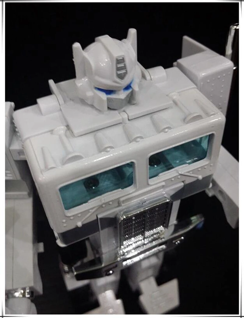 Трансформация G1 ReplicaWhite KO версия Оптимус Металл Передний+ отсек ПВХ Фигурки наборы игрушек