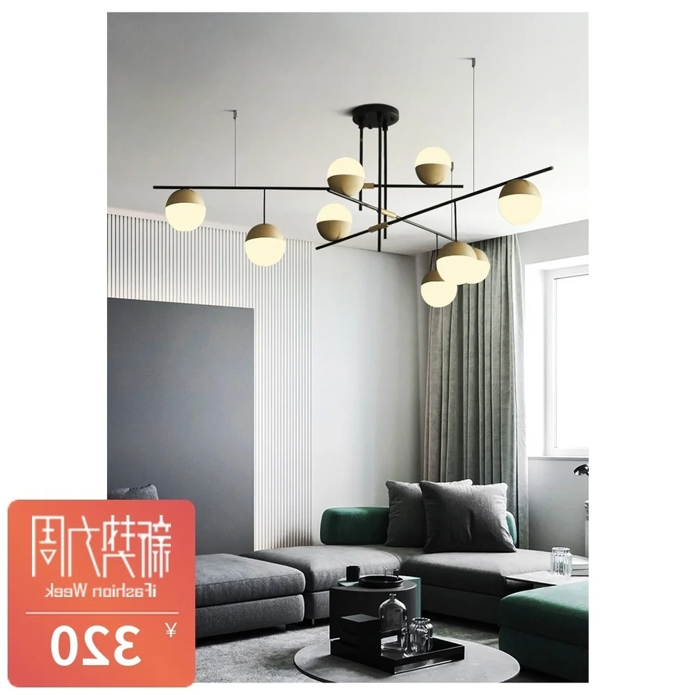 

Modern Glass Ball Led Pendant Lights Magic Bean Pendant Lamp Nordic Bedroom Living Room Restaurant Bar Kitchen Led Hanging Lamp