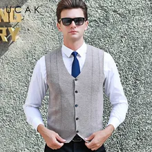 ^^Best Offers UCAK Brand Sweater Vest Men 2019 Autumn Winter Warm Casual Solid Striped Pure Merion Wool Pull Homme Single-Breasted Vests U3100 ^^Best Offers UCAK Brand Sweater Vest Men 2019 Autumn Winter Warm Casual Solid Striped Pure Merion Wool Pull Homme Single-Breasted Vests U3100