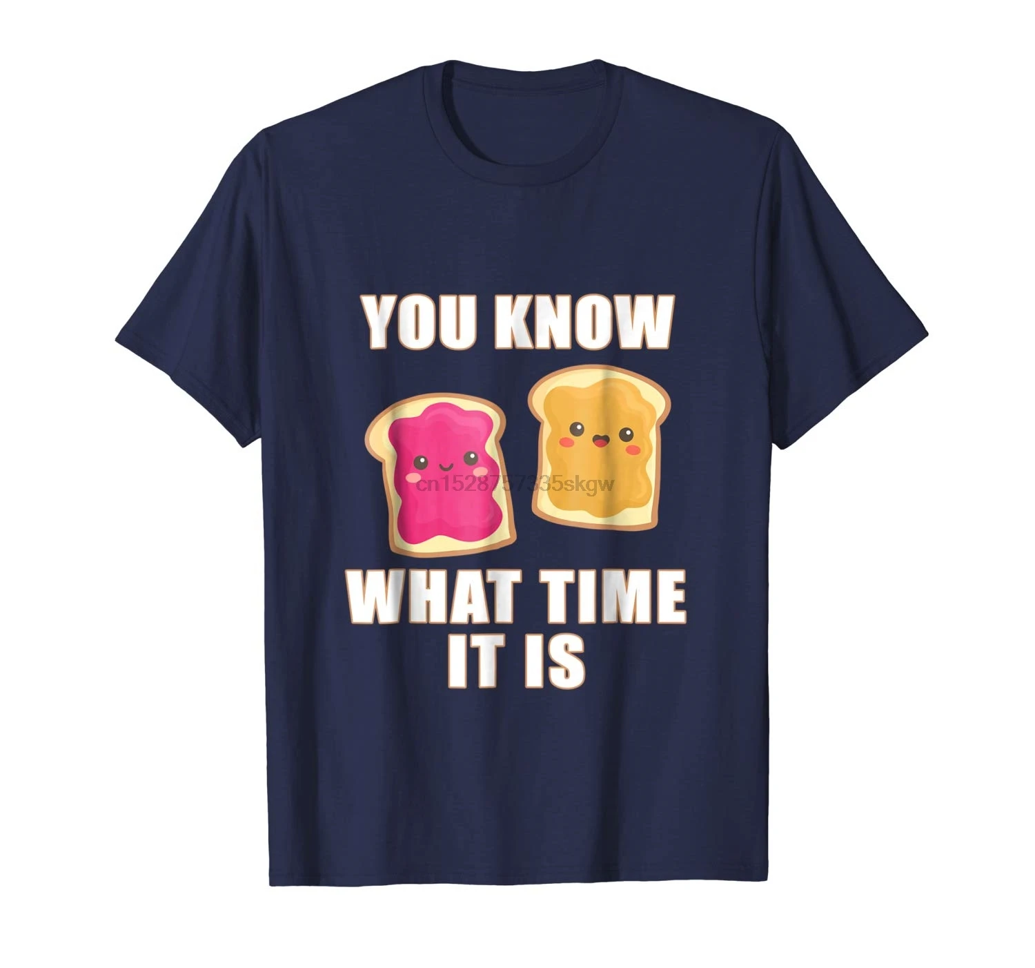 Fashion Men T shirt You Know What Time it Is Peanut Butter Jelly T