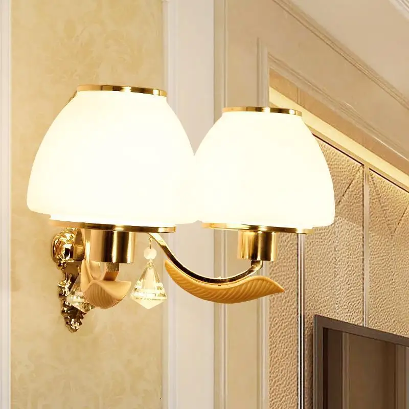Coiffeuse Avec Miroir Badkamer Verlichting Lampara De Aplique Luz Pared Crystal аппликация Murale светильник Настенный светильник для спальни