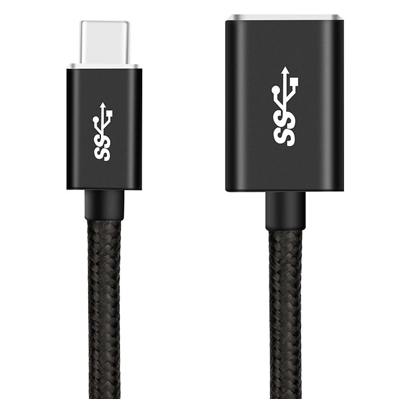 Топ Usb-C Otg кабель тип-c штекер Usb 3,0 Женский металлический конвертер для samsung S10 S9 Macbook Xiaomi Mi8 huawei Usb3.0 To type-C