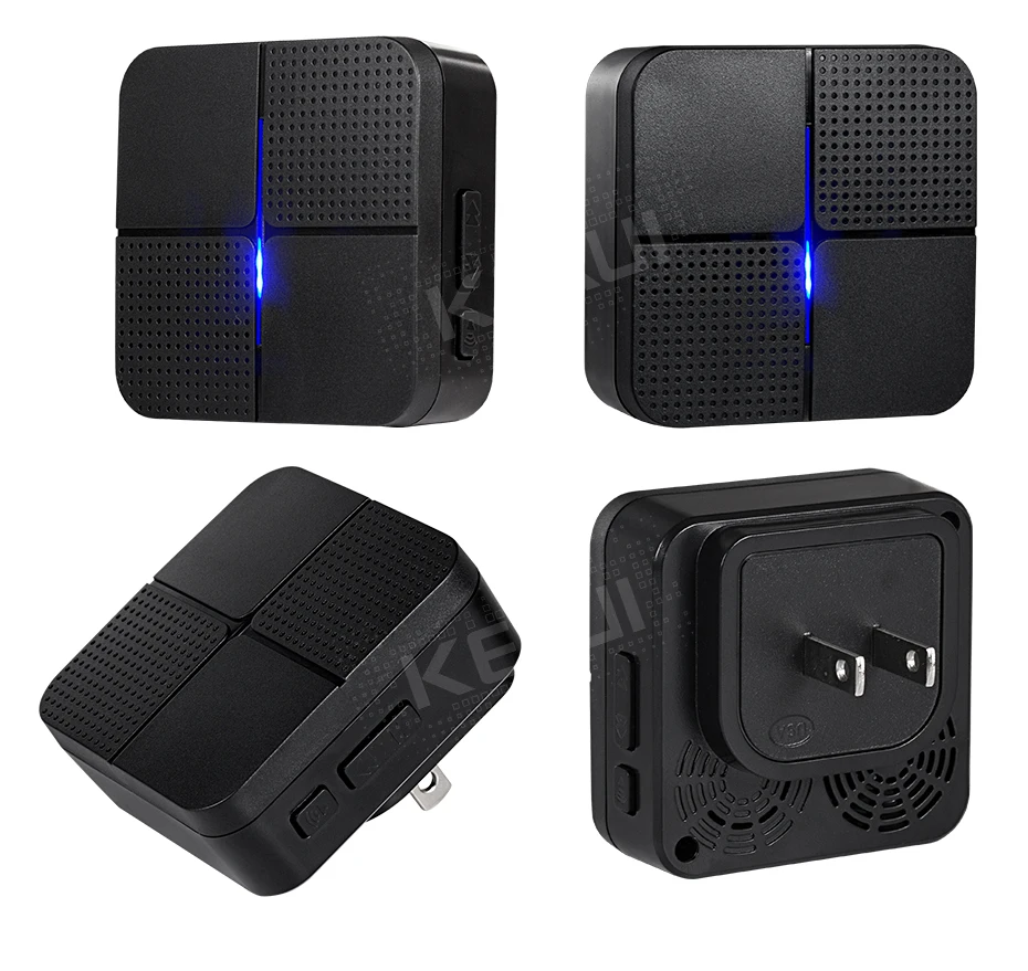 Timbre de puerta inteligente inalámbrico para el hogar, campana de puerta con WiFi, enchufe para la UE, EE. UU., Reino Unido y Australia, CA de 110-220V