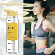 Новая спортивная соломенная чашка, мультяшная портативная чашка с чешуей, герметичные чашки для воды K888