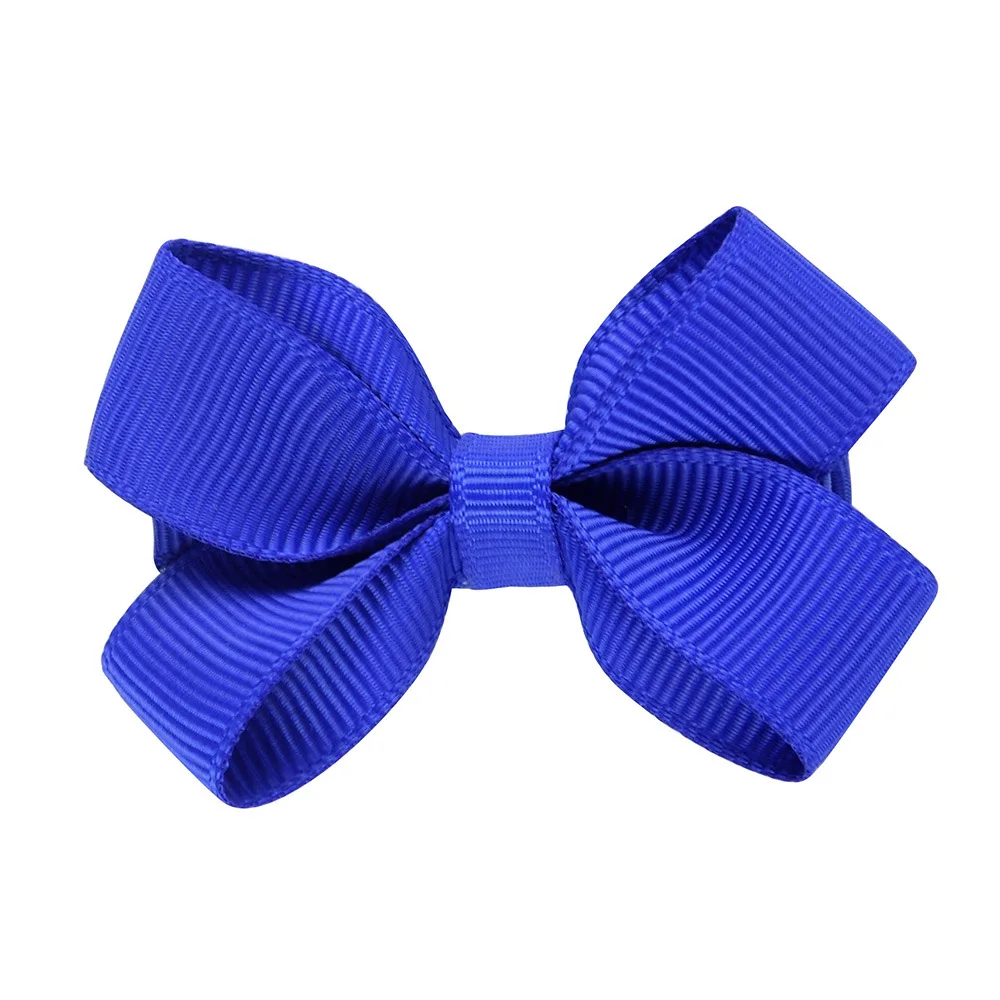 Blue 10 шт., 2,4 дюймов, цельная заколка для волос, детская лента, заколка для волос, заколки для волос, заколки для волос, аксессуары для волос ручной работы, милый головной убор - Цвет: Blue