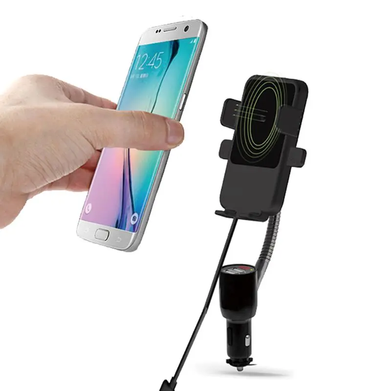 Двойное USB умное быстрое зарядное устройство, автомобильное беспроводное зарядное устройство, универсальный навигационный держатель для мобильного телефона