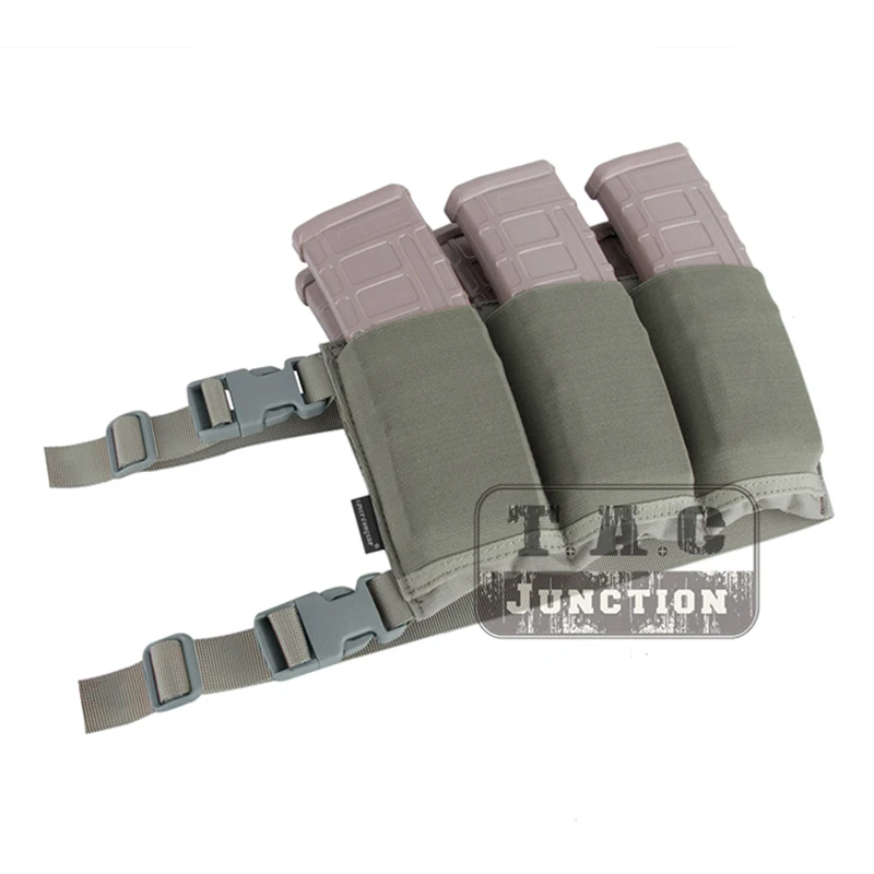 Emerson шесть пакетов 5,56. 223 M4 винтовка поясная подсумок EmersonGear страйкбол охота Mag сумка держатель сланец серый