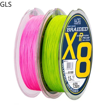

100M/150M PE Braided Wire Fishing Line 8 Strands 0.12mm-0.44mm 4.5LB-31.8LB Japan Strong Multifilament Fiber Line hilo de pesca