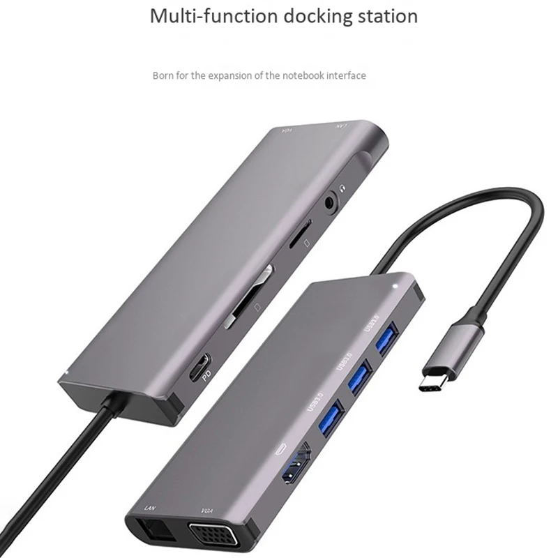 USB C концентратор type C к Мульти USB 3,0 концентратор HDMI адаптер док-станция для MacBook Pro huawei mate 30 USB-C 3,1 сплиттер порт