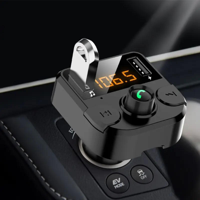 Двойное автомобильное usb-устройство для зарядки телефона с fm-передатчиком беспроводной Bluetooth Радио адаптер
