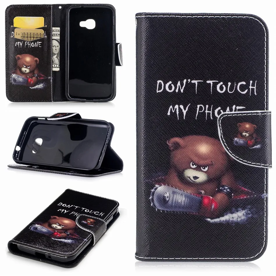 Для samsung Galaxy j3 j5 Prime J2 Pro Xcover4 A750 Note 8 9 j1 Модный чехол-кошелек с откидной крышкой для милой девочки с подсолнухом P07Z