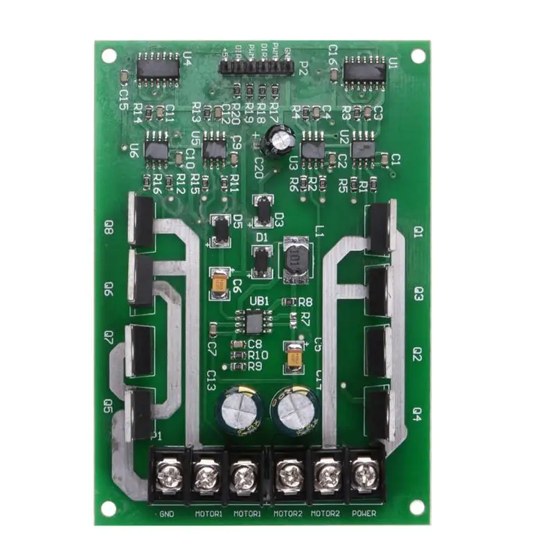 

Dual Motor Driver Module Board H-bridge DC MOSFET IRF3205 3-36V 10A Peak30A