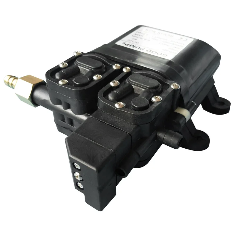 DC 12V 24 100W 4A 1.1MPA 6-8L/Min вода с высоким потоком Интеллектуальный двухъядерный Мембранный Насос самовсасывающий насос с автоматическим переключателем