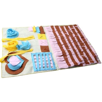 

Pet Dog Snuffle Mat Training Pet Feeding Mat Nosework for Dogs Activity Fun Play Mat for Relieve Stress Restlessness 35.5 X 23.6