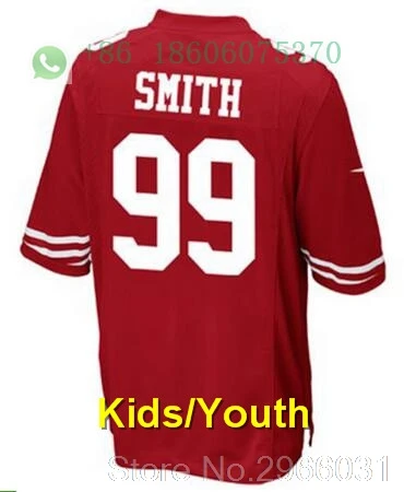 for kids youth San Francisco A+ качественная Детская Молодежная Джерси 16 Joe Монтана Carlos Hyde NaVorro Bowman Jimmy Garoppolo Джерси - Цвет: for kids youth