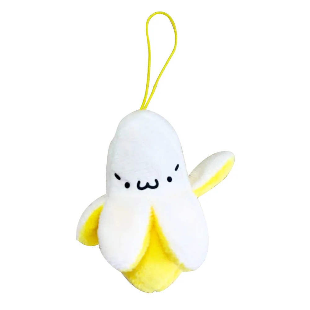 Hanging ornament 【2 Models】 пилинг банан творческие волосы кольцо милый плюшевый украшение куклы банан Мобильная Сумка для телефона ключ украшения - Цвет: Hanging ornament