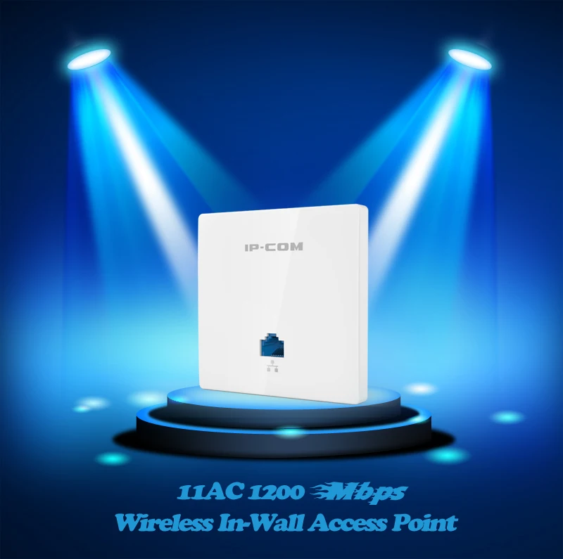 11AC 1200 Мбит/с Беспроводная точка доступа в стену 86 Тип AP Крытый Настенный клиент+ AP двухдиапазонный 11AC 1167 Мбит/с совместимый с PoE 802.3af