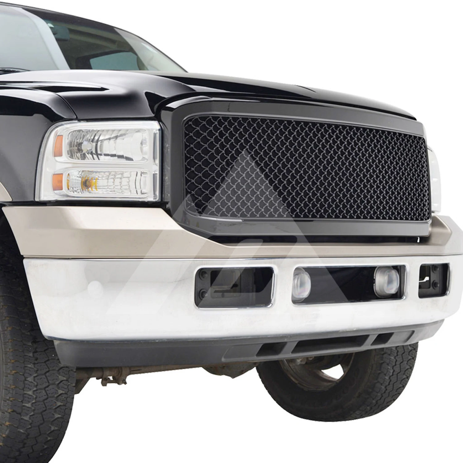 Для 05-07 Ford Super Duty F250/05-07 Ford Super Duty F350 ABS черная сетка упакованная решетка