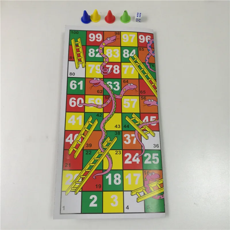 Jogo de tabuleiro snake ladder set voo jogos educacionais jogos juegos oyun  portátil festa familiar jogos engraçados brinquedos engraçados para  crianças adultos