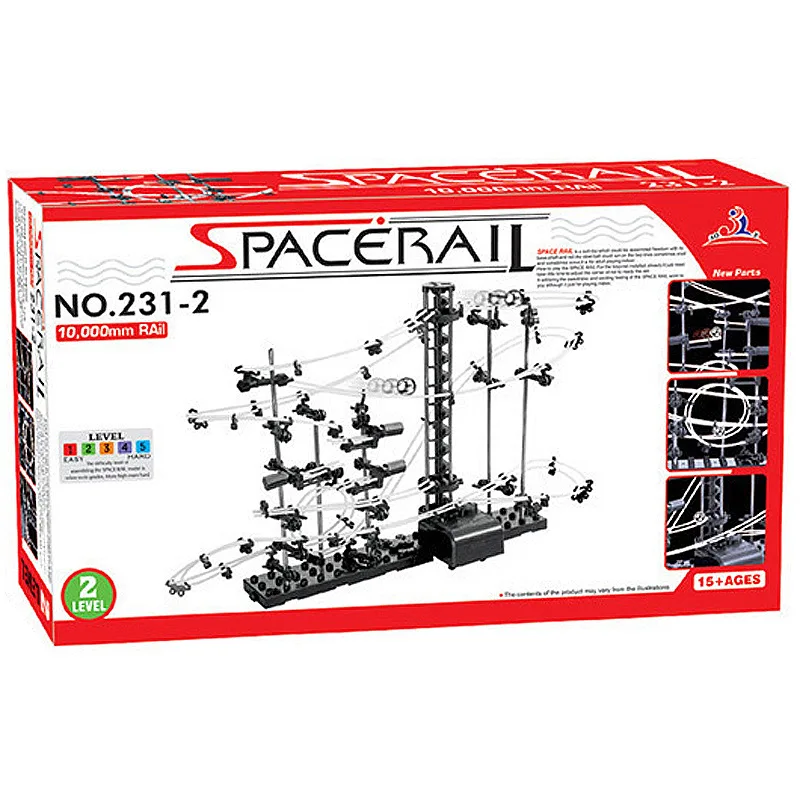 Space Coaster Spacerails светится в темноте длинная рельсовая игра 3 уровня 233 DIY
