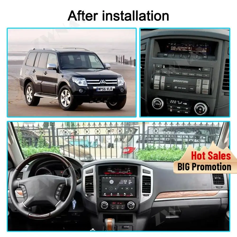 Автомобильный мультимедийный плеер PX5 Android 9 0 dvd gps для Mitsubishi Pajero 2006-2014