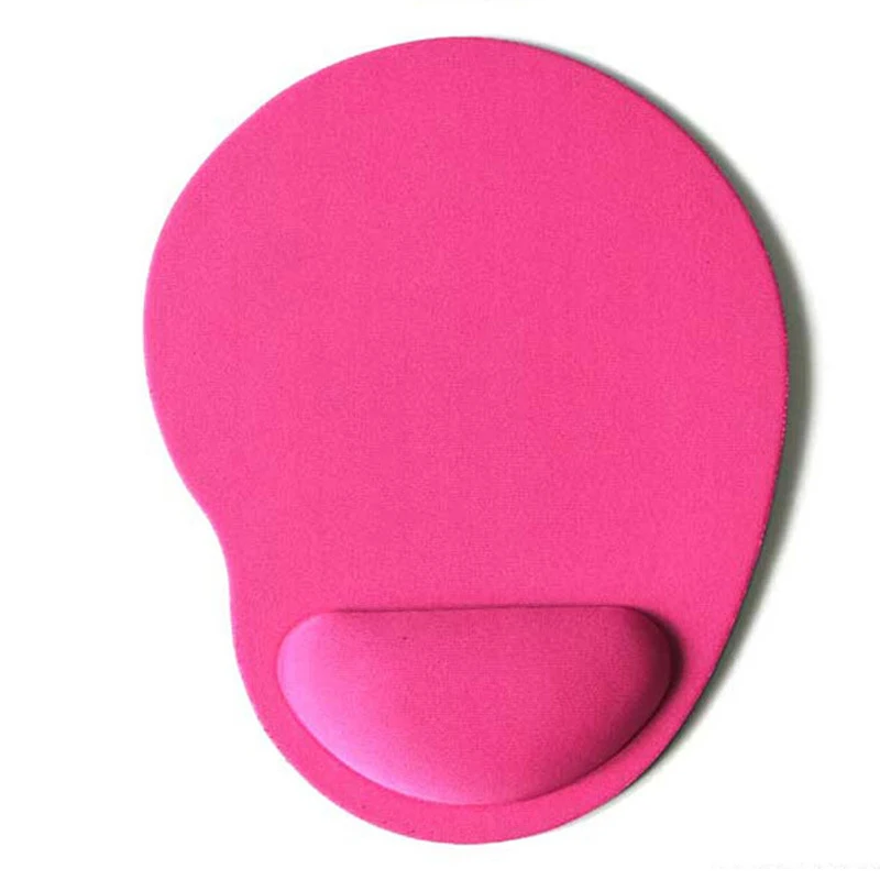 rose red Силиконовый мягкий коврик для мыши с поддержкой запястья, игровой коврик для мыши для ПК, ноутбука, компьютера - Цвет: rose red