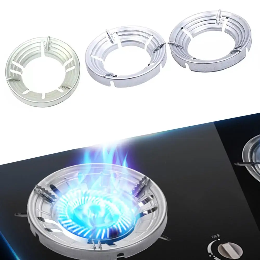 

Durable Stainless Iron Accessories Gather Fire Torch Heat Insulation Gas Stove Cover Ring Reducer Pot Holder Energy Saving