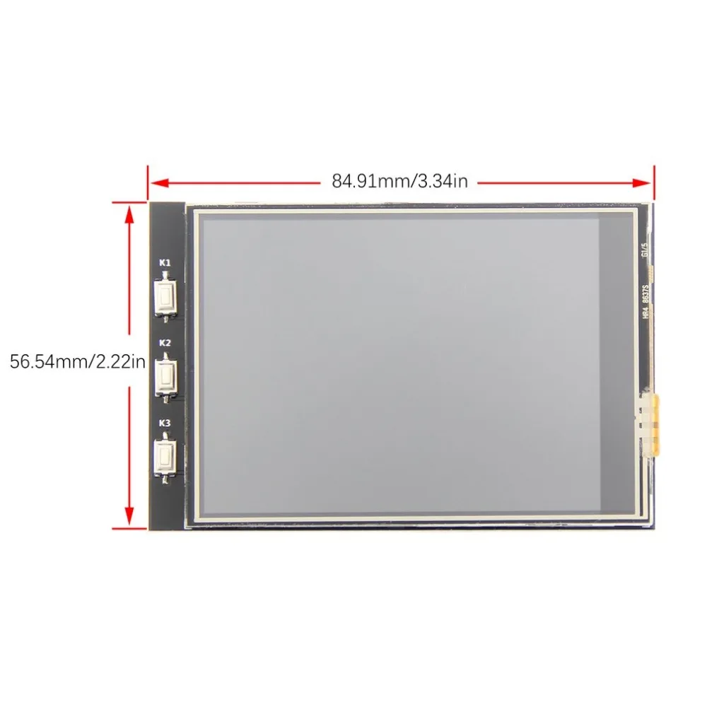 3,2 дюймов MHS TFT GPIO экран ЖК-модуля дисплей с сенсорной панелью Поддержка 125 МГц SPI вход для Raspberry Pi