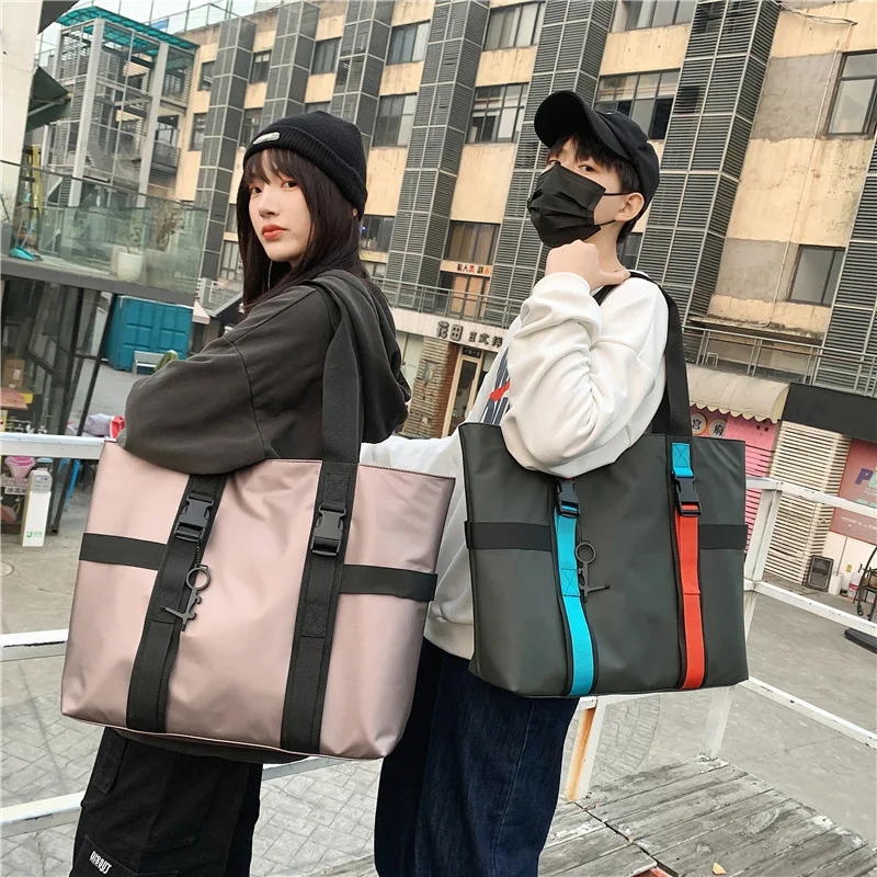 Large Anti-tear Nylon Tote Bag | Streets of Seoul | Men's Korean Style  Fashion