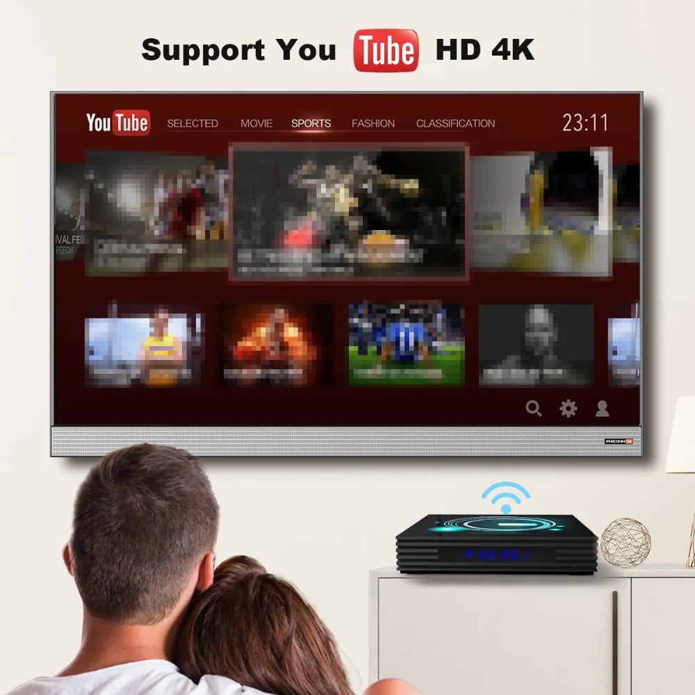 LEMADO tv Box Android 9,0 Amogic S905X3 4 Гб ОЗУ 64 Гб ПЗУ 4K 75fps Netflix Google голосовой помощник A95X Android tv Box 2G 16G