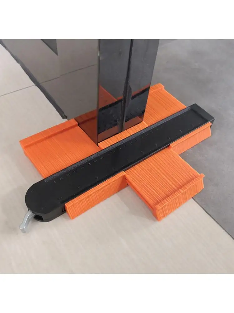 US $30.80 5inch10inch Contour Gauge Set Duplicator Tiling Laminate Tiles Template Profile Measuring Ruler