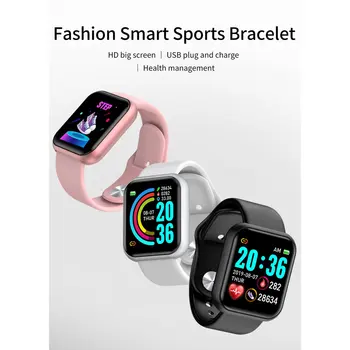 

Hot Sale Smart Watch Y68 Waterproof Bluetooth Sport SmartWatch Men For IPhone Fitness Tracker Heart Rate Monitor Women