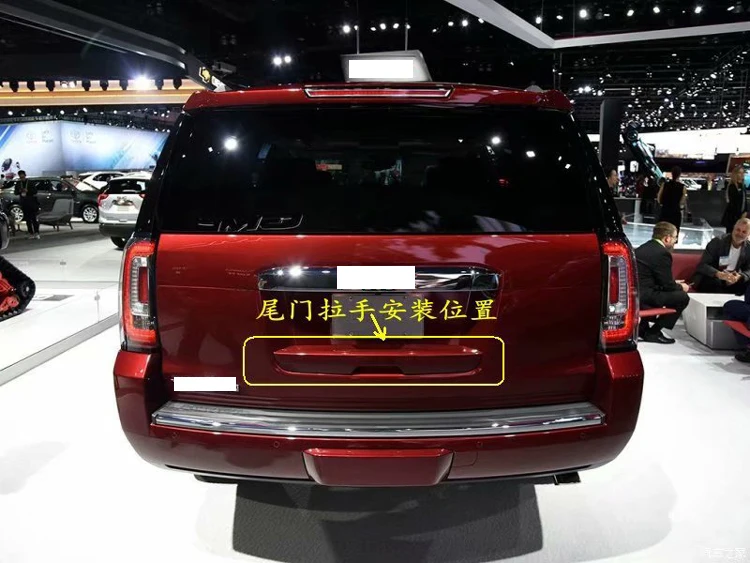 Для Chevrolet Suburban/GMC Yukon XL- ABS хром Нижняя отделка багажного отделения дверная ручка чаша ручка с покрытием литьевая гарнитура