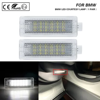 

A Pair LED Courtesy Lamp Error Free 18-SMD LED Lights Lamps Bulbs 6000K FOR BMW E81 E82 E87 E90 E60 F07 1/3/5/6/7/X/Z Series