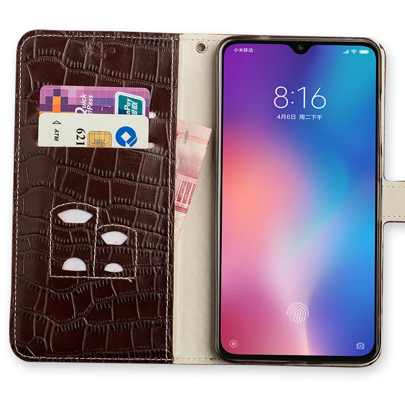 Very Cheap OJUGC Flip Case For Xiaomi Mi 8 9se 9T A1 A2 A3 lite case Max 2 3 Mix 2s 3 Y3 F1 Cowhide Cover For Redmi Note 4 4X 5 6 7a 8 Pro case