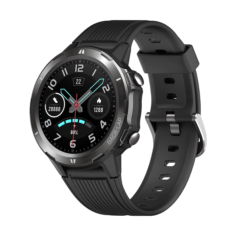 Matte Black Умные часы UMIDIGI Uwatch GT, 5 АТМ, водонепроницаемые, на весь день, отслеживание пульса, активности, сна, монитор, ультра-длинный Battrey, Android iOS - Цвет: Matte Black