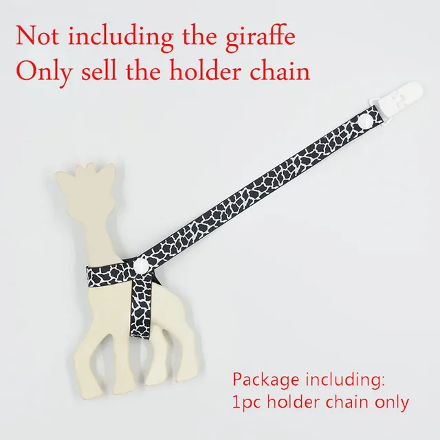 Catena Portaciuccio Per Bambini - Set Da 4 Pezzi Con Clip - Regalo Per Neonati - Ideale Per Battesimi E Compleanni