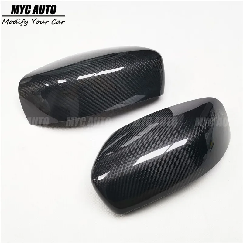 Add on 2013 For Maserati Ghibli Quattroporte Full Real Dry Carbon Fiber Rear View Mirror Cover