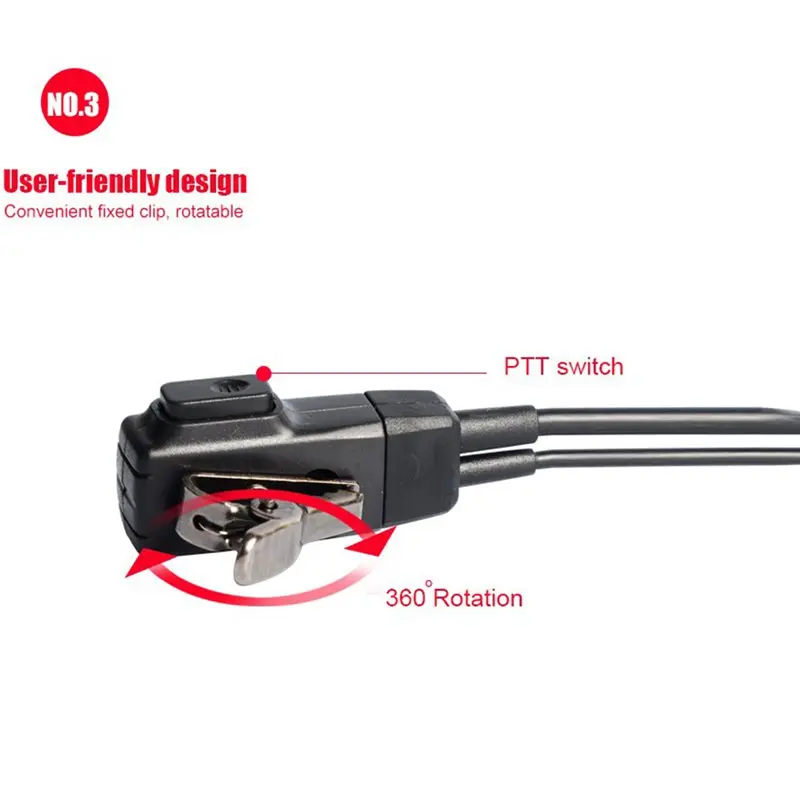 10PCS Accessories Air Acoustic Tube Headset Earpiece for Baofeng for Radio Walkie Talkie Headset for 888S UV 5R UV 82