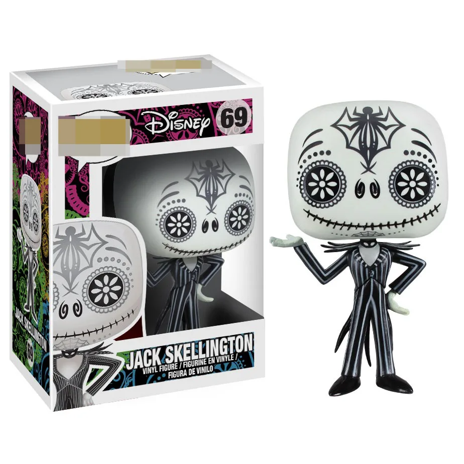 FUNKO POP Jack Skellington Кошмар перед Рождеством ноль фигурки Виниловая фигурка Коллекционная модель с коробкой