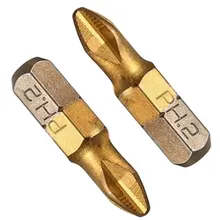 10 шт. противоскользящая электрическая отвертка с титановым покрытием магнитная защита от вскрытия PH2 набор инструментов 25 мм шестигранный хвостовик отвертка