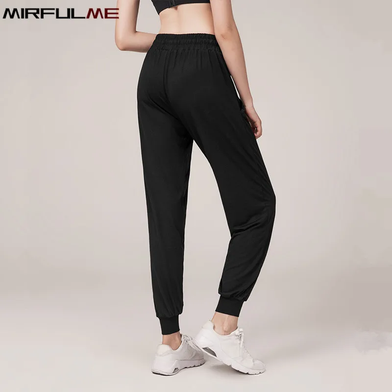 Summer Women Yoga Pants Quick Dry Sport Leggings Loose Thin Jogger Harem Pant Elastic Running Trouser Gym Fitness Bloomers Femme